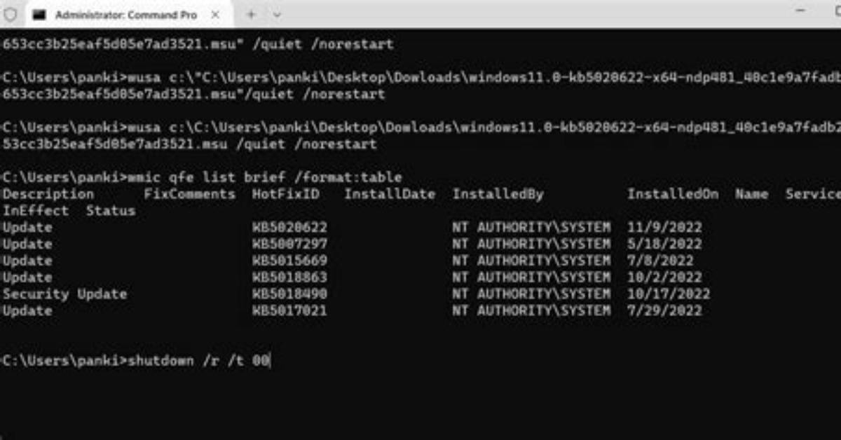 What Is Update Command
