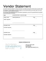 What Is Vendor Statement?