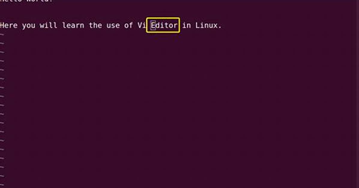 What Is Vi Command Linux?