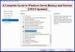 What Is Windows Server Backup?