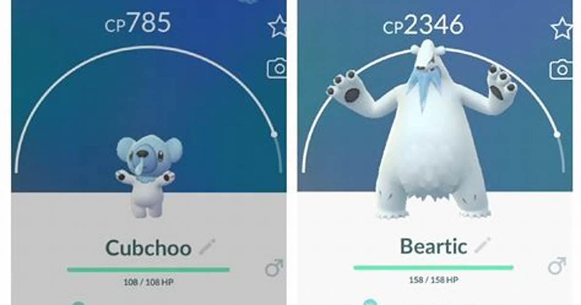What Level Does Cubchoo Evolve