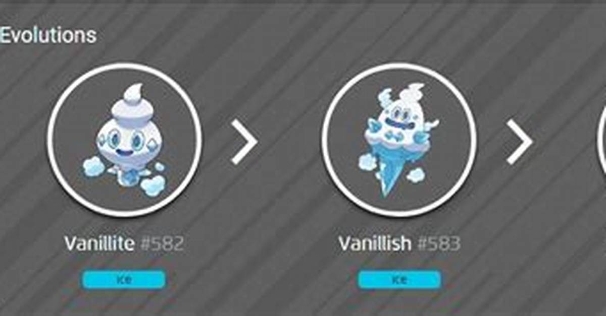 What Level Does Vanillite Evolve