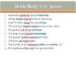 What Modifies a Verb?