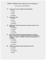 What Multiple Choice Questions?