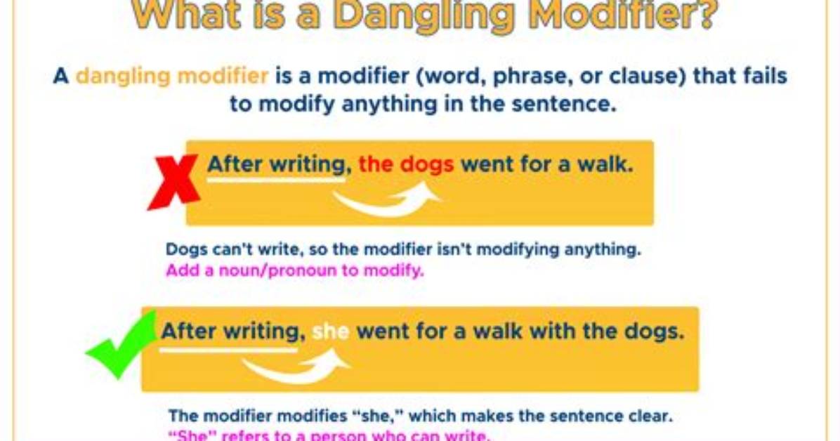 What's a Dangling Modifier Example?