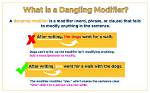 What's a Dangling Modifier Example?
