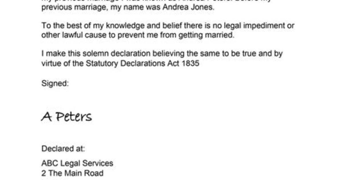 What's a Statutory Declaration?