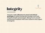 What's Does Integrity Mean?