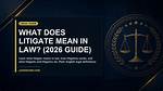 What's Does Litigate Mean?