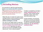 What's Does Seconding Mean?