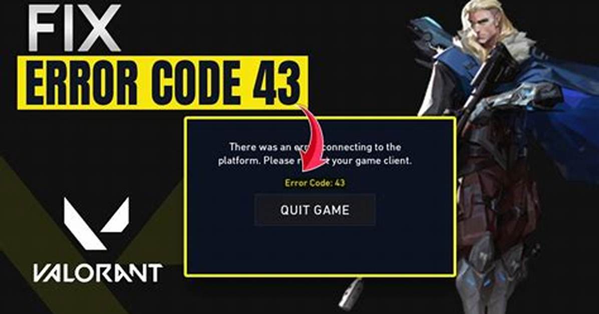What's Error Code Val 43?