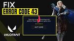 What's Error Code Val 43?
