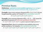 What's Primitive Root Modulo?
