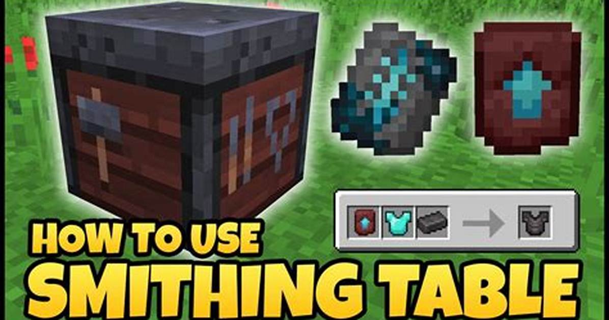 What Smithing Table Do?