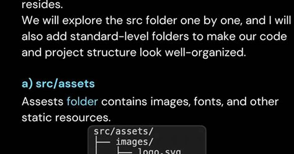 What Src Folder Contains?