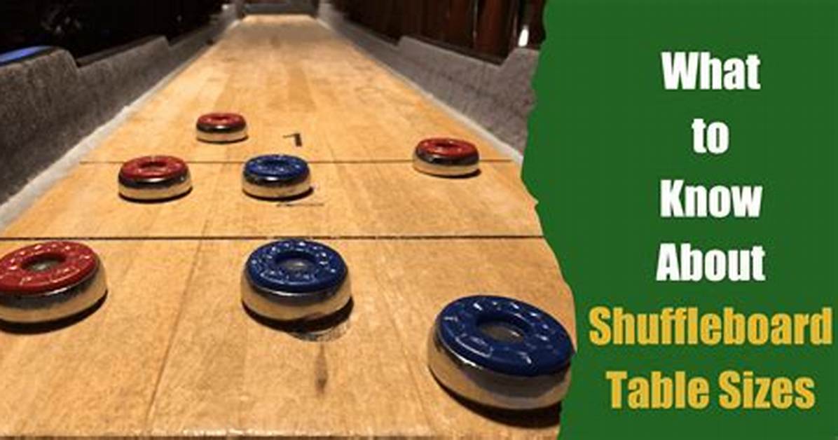 What to Know About Shuffleboard Table Sizes