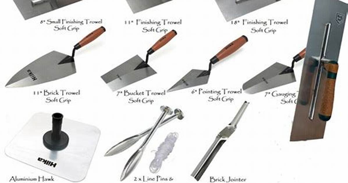 What Tools Do Bricklayers Use?