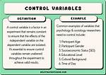What Variables Are Controlled?