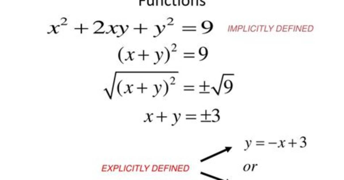 When a Function Is Implicitly or Explicitly?