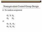 When a Nonequivalent Control Group Design?