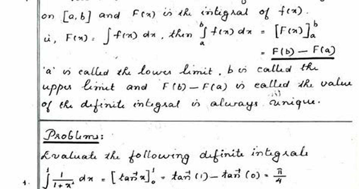 When Are Definite Integrals Undefined?