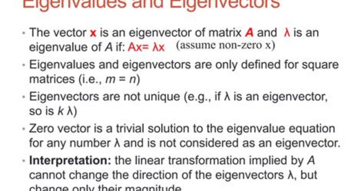 When Are Eigenvector Unique?