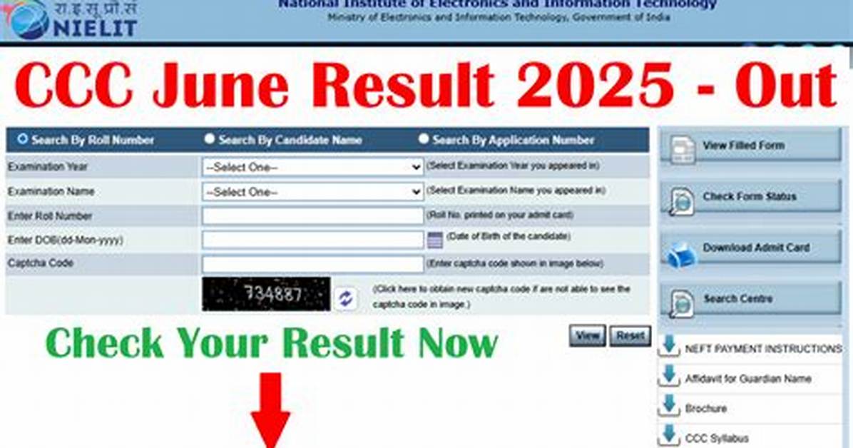 When Ccc Result Declared?
