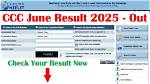 When Ccc Result Declared?