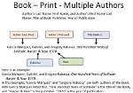 When Citing Multiple Authors Mla?