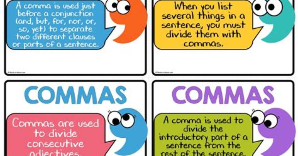 When Commas Are Used?