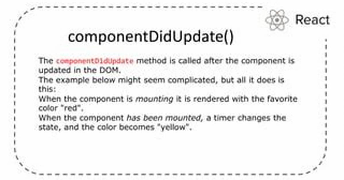 When Componentdidupdate Is Called?