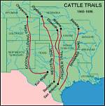 When Did Cattle Trails Develop