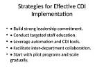When Did Cdi Programs Start?