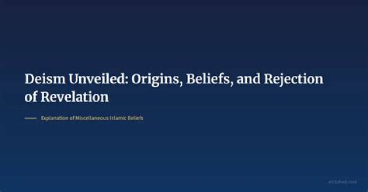 When Did Deism Start?