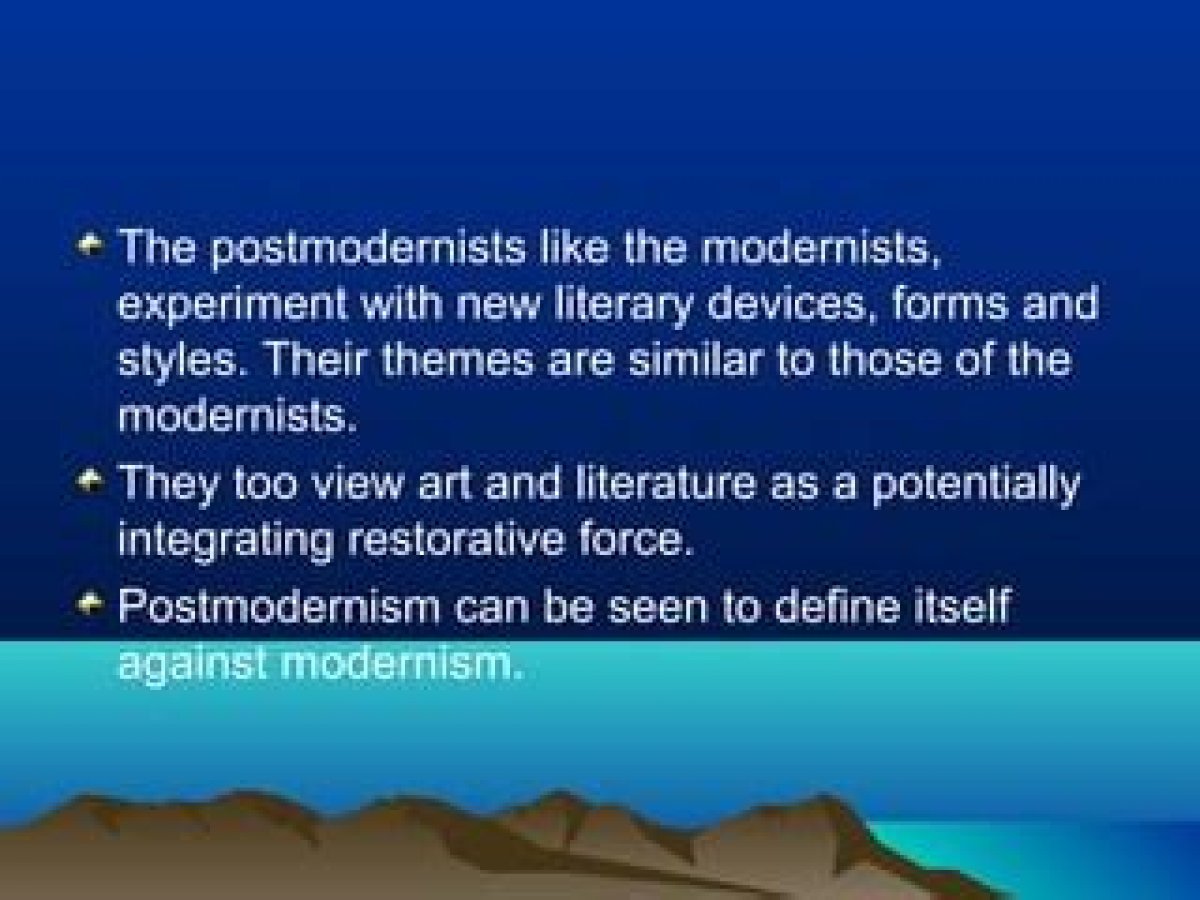 When Did Modernists Experiment?
