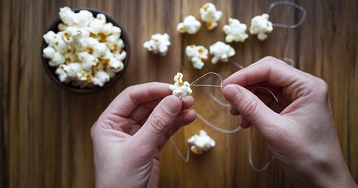 When Did Stringing Popcorn Start?