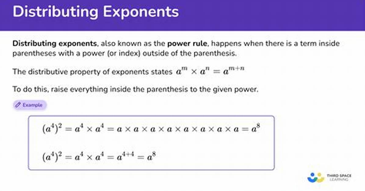 When Distributing Exponents Do You Add?