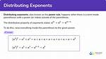 When Distributing Exponents Do You Add?