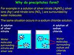 When Do Precipitates Form?