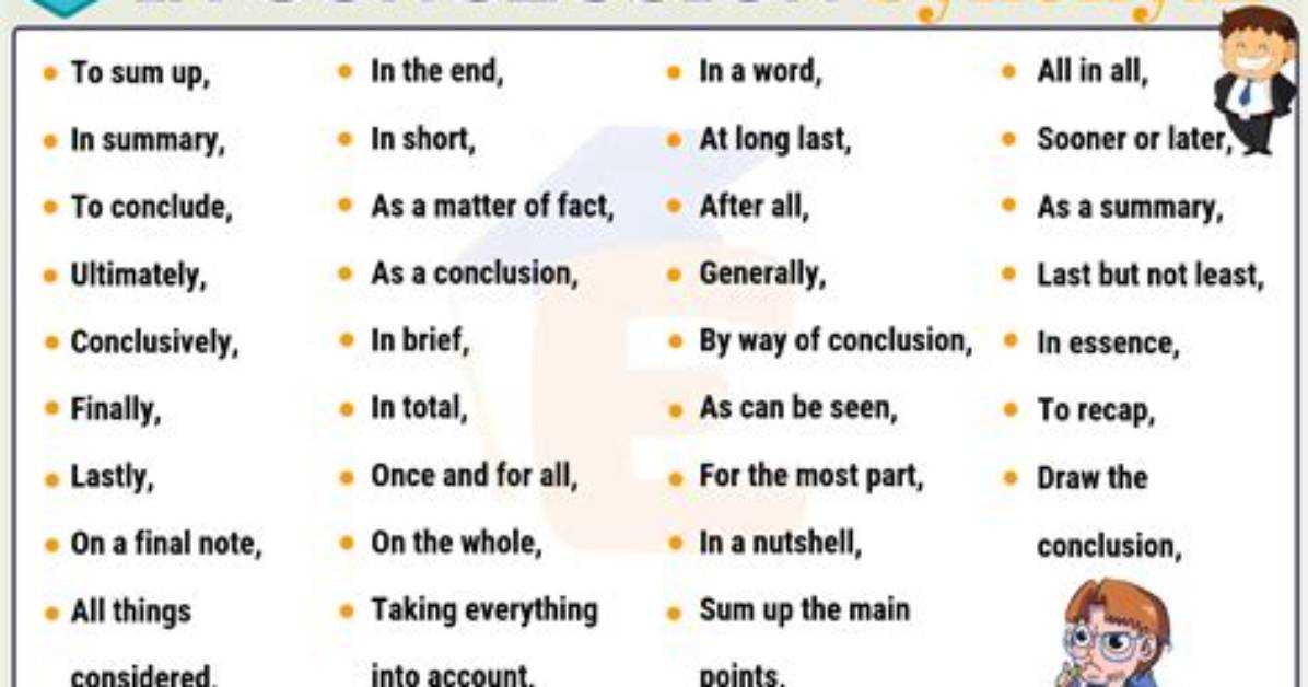 When Do We Use Conclusively?