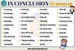 When Do We Use Conclusively?