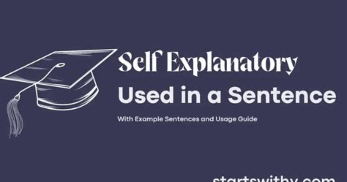 When Do We Use Self-Explanatory?