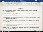 When Do You Write a Bibliography?