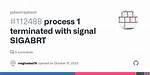 When Does a Process Get Sigabrt (Signal 6)?