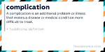 When Does Complication Mean?