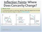 When Does Concavity Change?