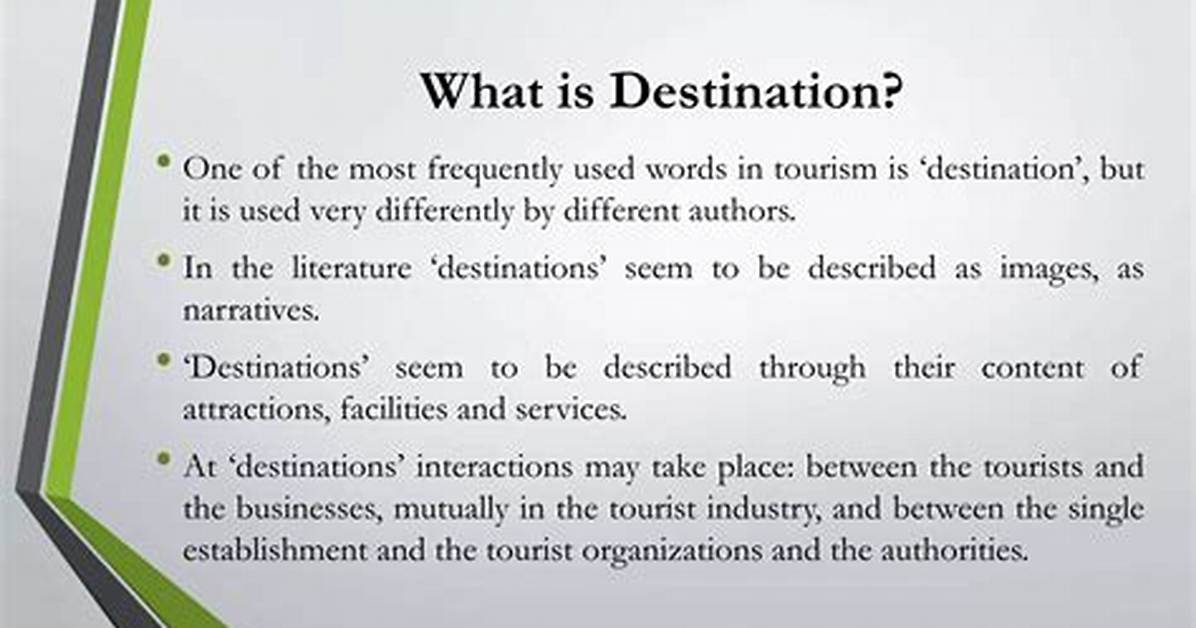 When Does Destination Mean?