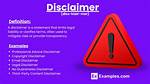 When Does Disclaimer Mean?