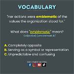 When Does Emblematic Mean?