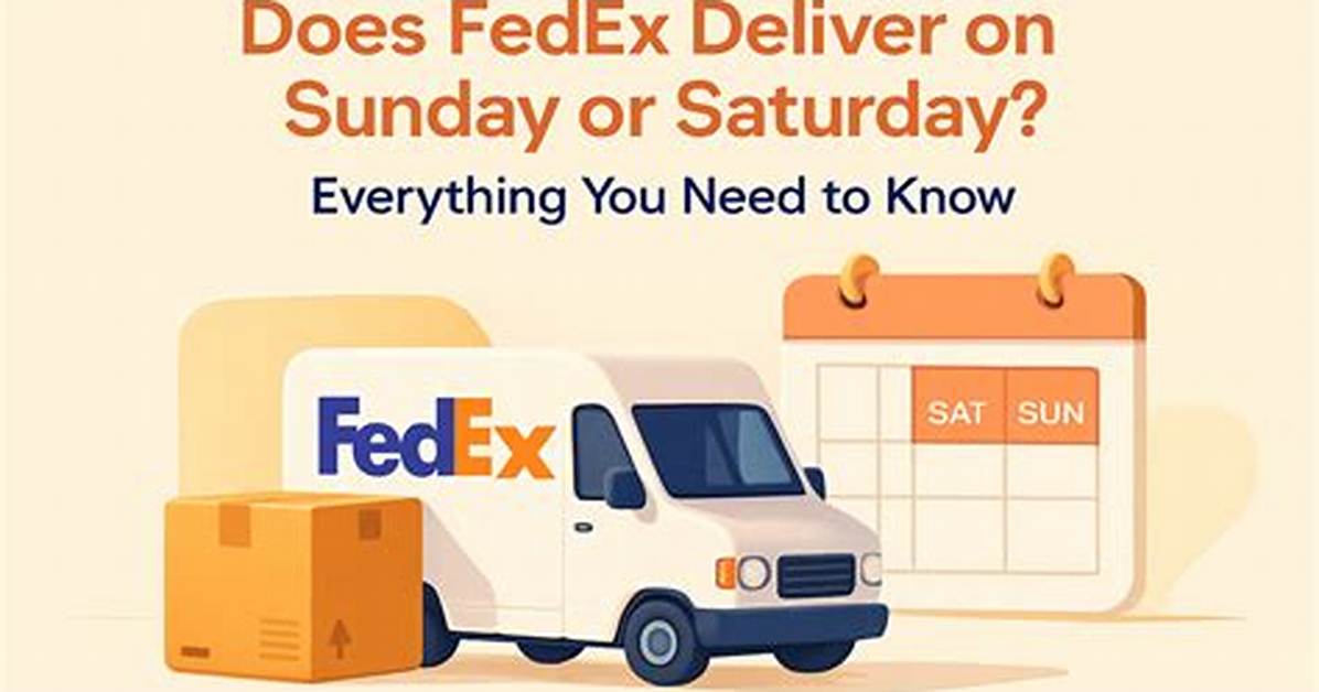 When Does Fedex Deliver?